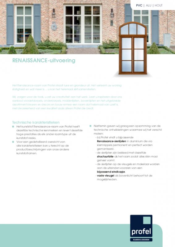 Profel pvc renaissance folder